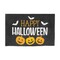 2'0" x 3'0" Jack O' Lantern & Bats "Happy Halloween" Premium Indoor Doormat Rug